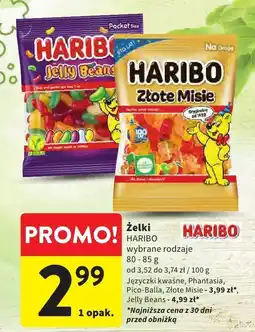 Intermarche Żelki HARIBO wybrane rodzaje oferta