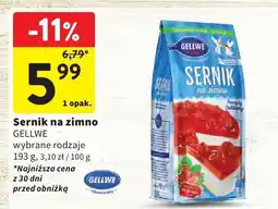 Intermarche Sernik na zimno GELLWE wybrane rodzaje oferta