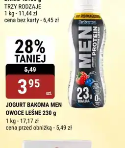 bi1 Jogurt Bakoma Men Owoce Leśne oferta