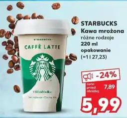 Kaufland Kawa mrożona Starbucks, różne rodzaje oferta
