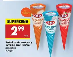 Biedronka Lody Wypasiony rożek śmietankowy, różne rodzaje Mlekovita oferta
