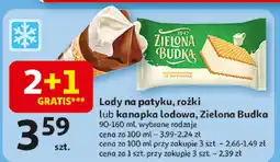 Auchan Kanapki lodowe Zielona Budka, wybrane rodzaje 2+1 GRATIS oferta