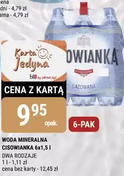 bi1 Woda mineralna Cisowianka oferta