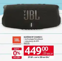 Selgros Głośnik bezprzewodowy JBL oferta