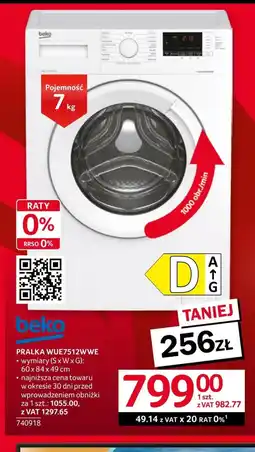 Selgros Pralka Beko oferta