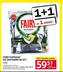 Selgros Kapsułki do zmywarki Fairy oferta