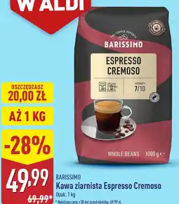 ALDI Kawa ziarnista Espresso Cremoso Barissimo oferta