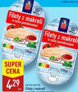 ALDI Filety z makreli w sosie pomidorowym Golden Seafood oferta