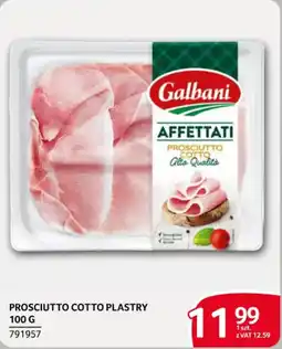 Selgros Prosciutto Cotto Plastry Galbani oferta