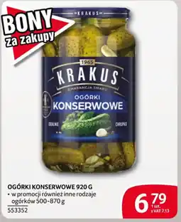 Selgros Ogórki konserwowe Krakus oferta