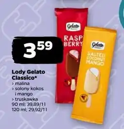 Netto Lód słony kokos z mango w białej czekoladzie Gelato Classico oferta