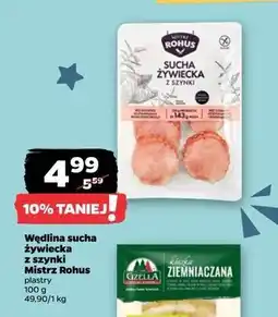 Netto Kiełbasa żywiecka sucha z szynki Mistrz Rohus oferta
