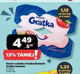 Netto Deser truskawka Danone Gratka oferta