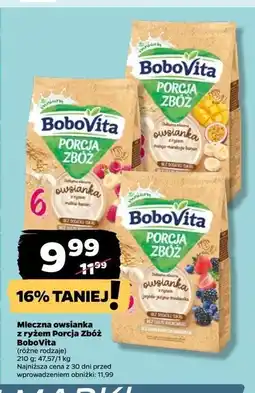 Netto Owsianka z ryżem jagoda- jeżyna- truskawka Bobovita Porcja Zbóż oferta