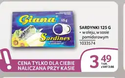Selgros Sardynki Giana oferta