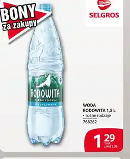 Selgros Woda Rodowita oferta