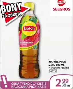 Selgros Napój Lipton Zero oferta