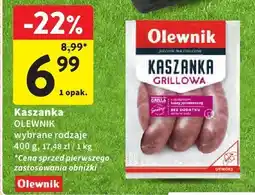 Intermarche Kaszanka grillowa wybrane rodzaje Olewnik oferta