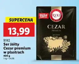 Lidl Ser żółty Cezar premium w plastrach Ryki oferta