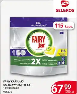 Selgros Fairy kapsułki do zmywarki oferta