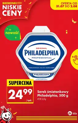 Biedronka Serek śmietankowy Philadelphia Original Professional oferta
