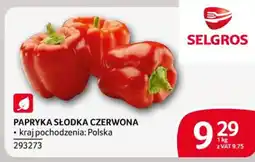 Selgros Papryka słodka czerwona oferta