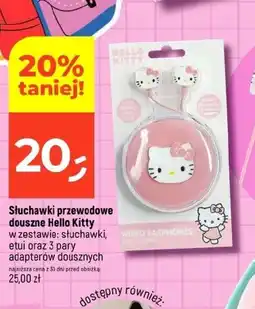 Dealz Słuchawki przewodowe douszne Hello Kitty oferta