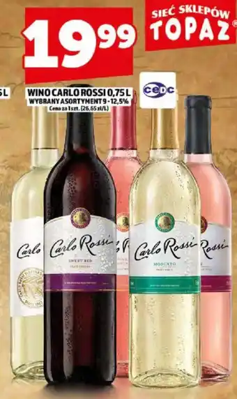 Topaz Wino Carlo Rossi oferta