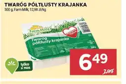 Stokrotka Market Twaróg półtłusty krajanka Farm Milk oferta