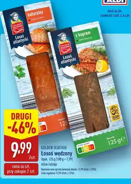 ALDI Łosoś wędzony naturalny Golden Seafood oferta