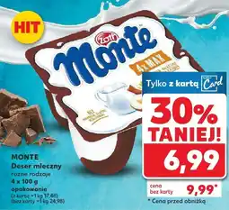 Kaufland Deser mleczny Monte 4-pak, różne rodzaje Zott oferta