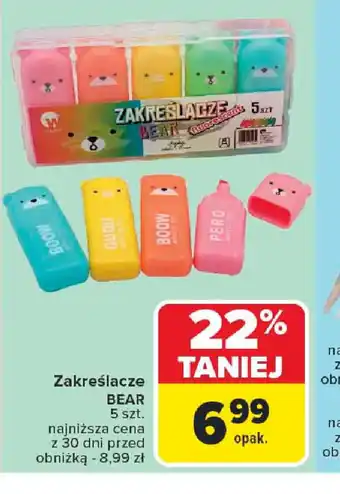 Carrefour Zakreślacze BEAR oferta
