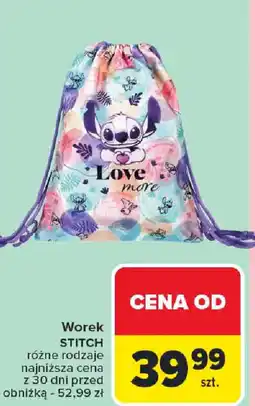 Carrefour Worek Stitch oferta