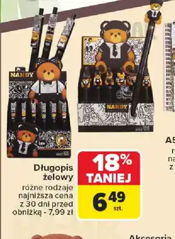 Carrefour Długopis żelowy oferta