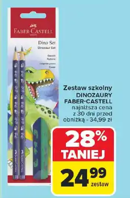 Carrefour Zestaw szkolny Dinozaury Faber-Castell oferta