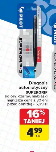 Carrefour Długopis automatyczny Supergrip Pilot oferta