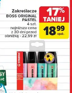 Carrefour Zakreślacze Boss Original Pastel oferta