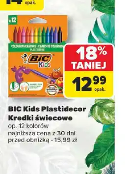 Carrefour Kredki świecowe BIC Kids Plastidecor oferta