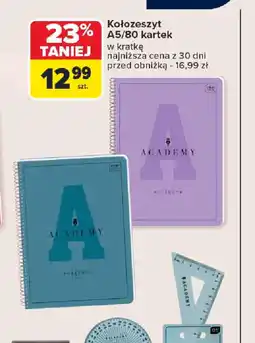 Carrefour Kołozeszyt A5/80 kartek oferta