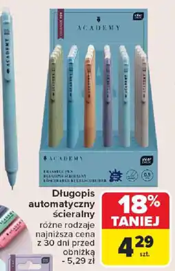 Carrefour Długopis automatyczny ścieralny Academy oferta