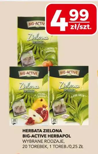 Top Market Herbata zielona big-active herbapol oferta
