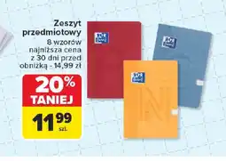 Carrefour Zeszyt przedmiotowy oferta