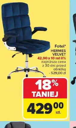 Carrefour Fotel Hermes Velvet oferta