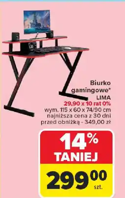 Carrefour Biurko gamingowe LIMA oferta