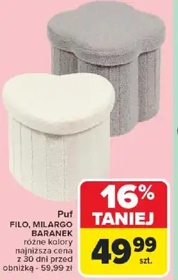 Carrefour Puf Filo, Milargo, Baranek oferta