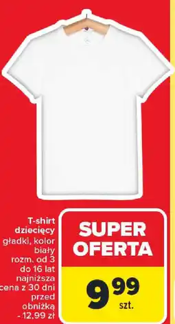 Carrefour T-shirt dziecięcy oferta