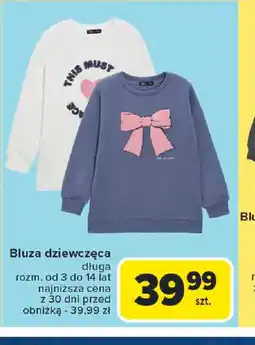 Carrefour Bluza dziewczęca długa oferta