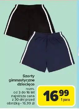 Carrefour Szorty gimnastyczne dziecięce oferta