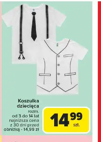 Carrefour Koszulka dziecięca oferta