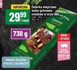 Polomarket Żeberka wieprzowe wolno gotowane miodowe w sosie BBQ Dolina Dobra oferta